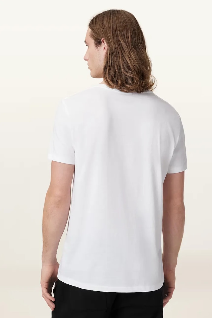 Îmbrăcăminte AllSaints tricou bărbătesc din bumbac TONIC pachet de 3 M029JB alb