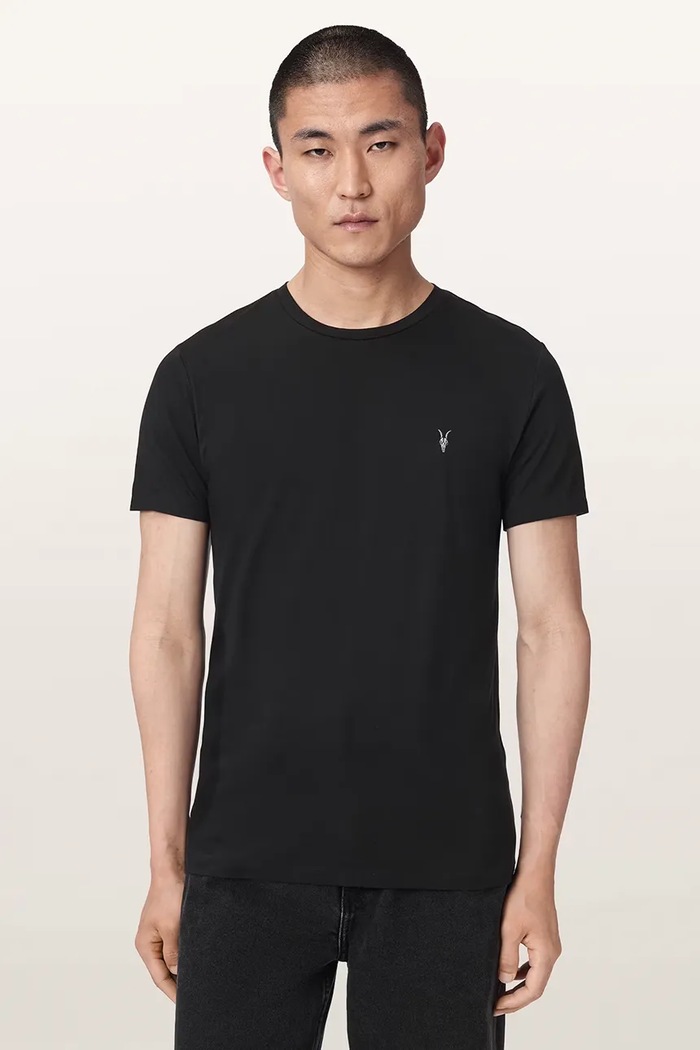AllSaints T-shirt męski bawełniany TONIC 3-pack M029JB granatowy AA00
