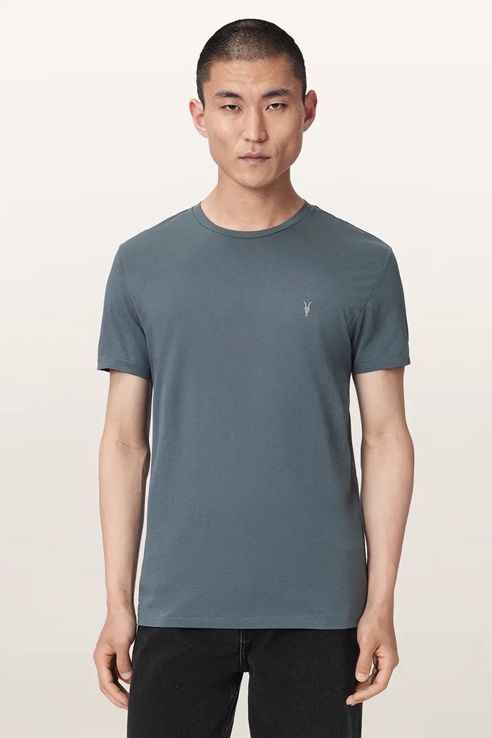 Odzież AllSaints T-shirt męski bawełniany TONIC 3-pack M029JB granatowy