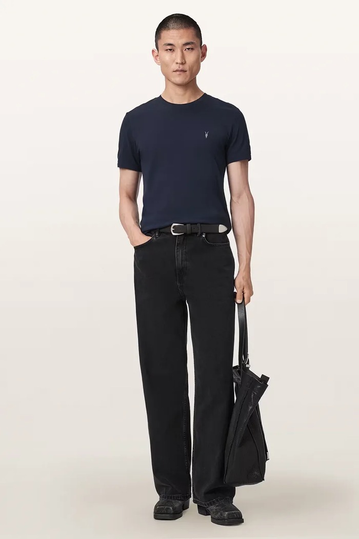 T-shirt męski bawełniany TONIC 3-pack AllSaints granatowy M029JB