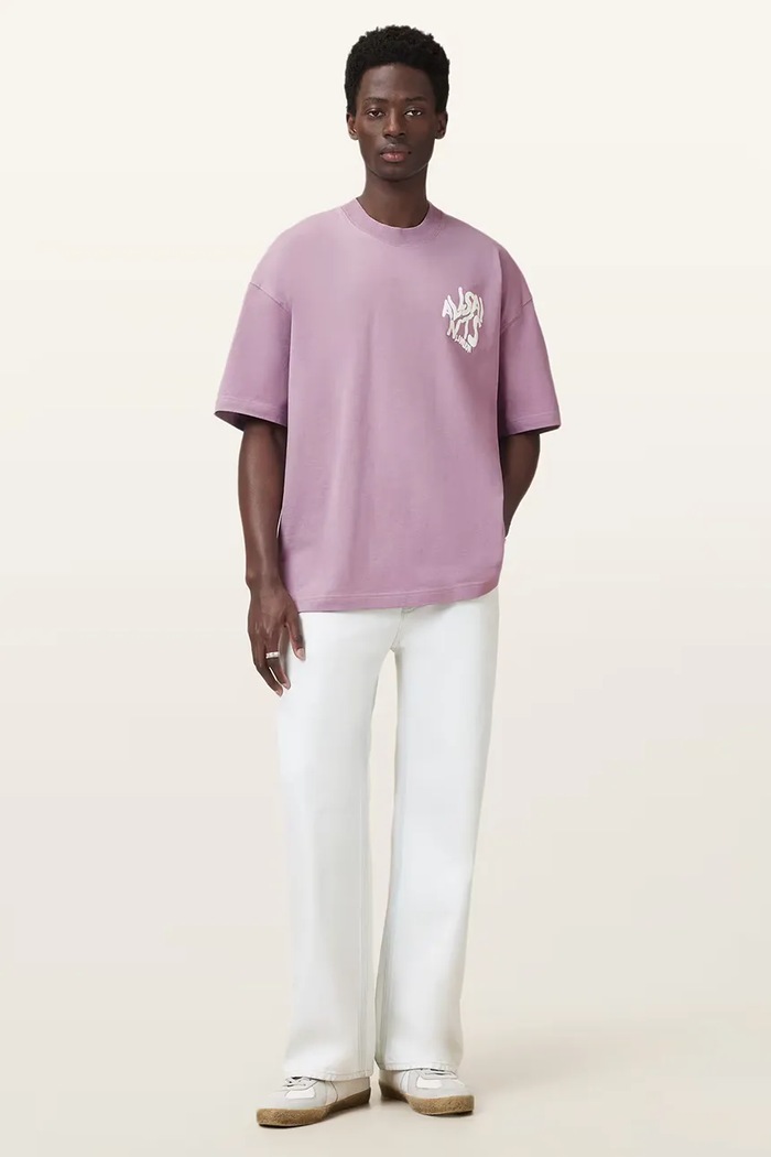Bavlněné tričko AllSaints ORLANDO M066PC