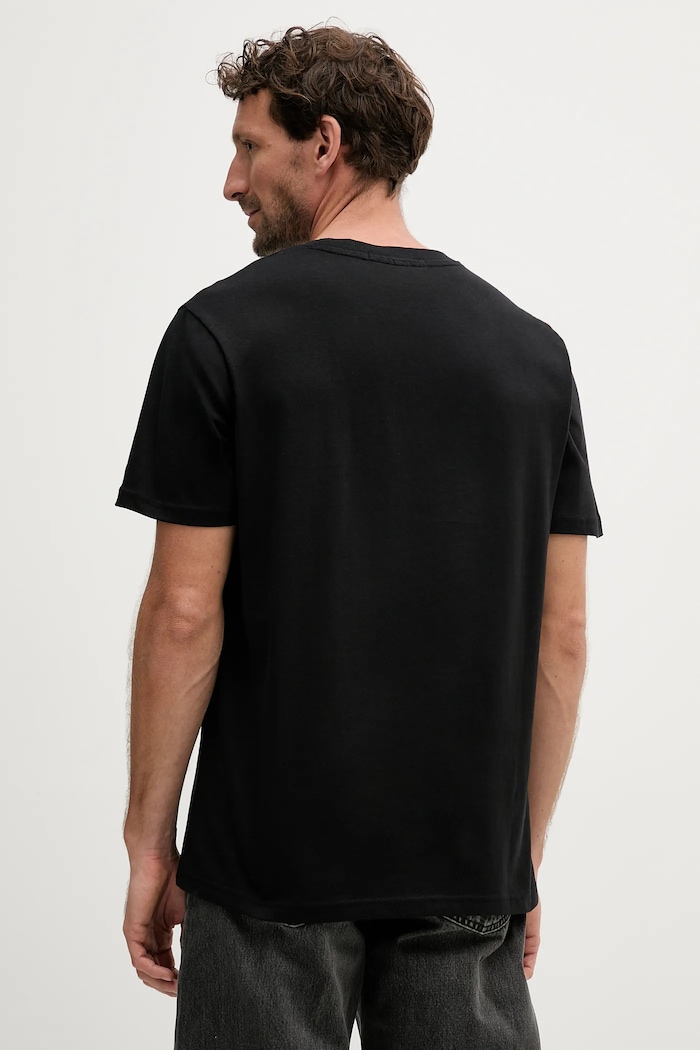 Îmbrăcăminte Karl Lagerfeld tricou din bumbac A3M44002 negru
