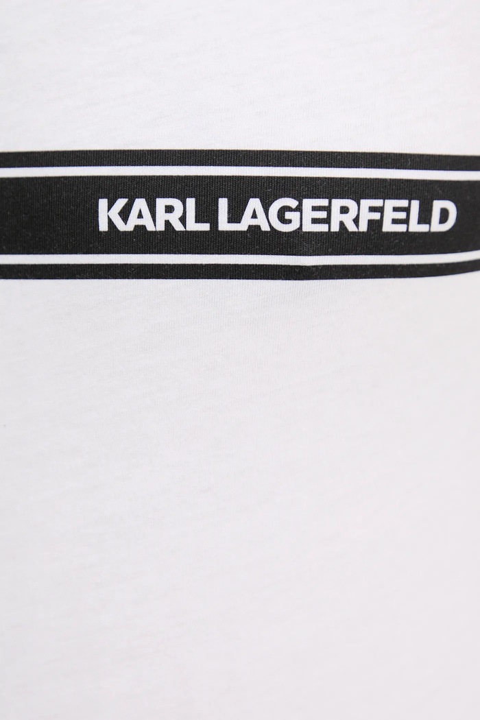 Karl Lagerfeld тениска мъжка от памук бял A3M46001