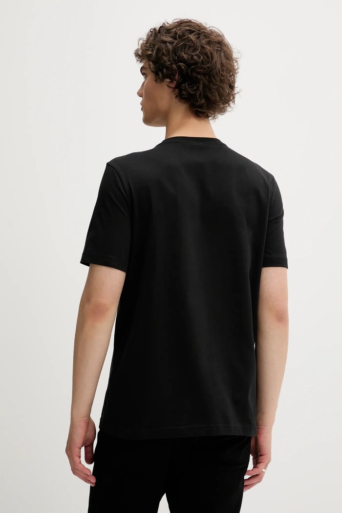 Ρούχα Βαμβακερό μπλουζάκι PS Paul Smith M2R.011R.TP5258 μαύρο