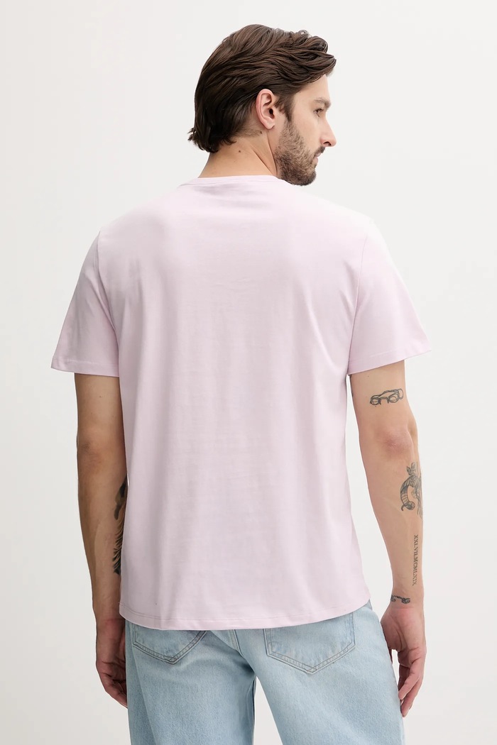 Calvin Klein Jeans tričko pánské bavlněné LV04RB862G růžová SS26