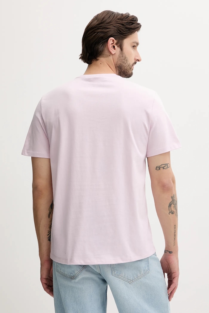 Calvin Klein Jeans tričko pánské bavlněné LV04RB862G růžová SS26