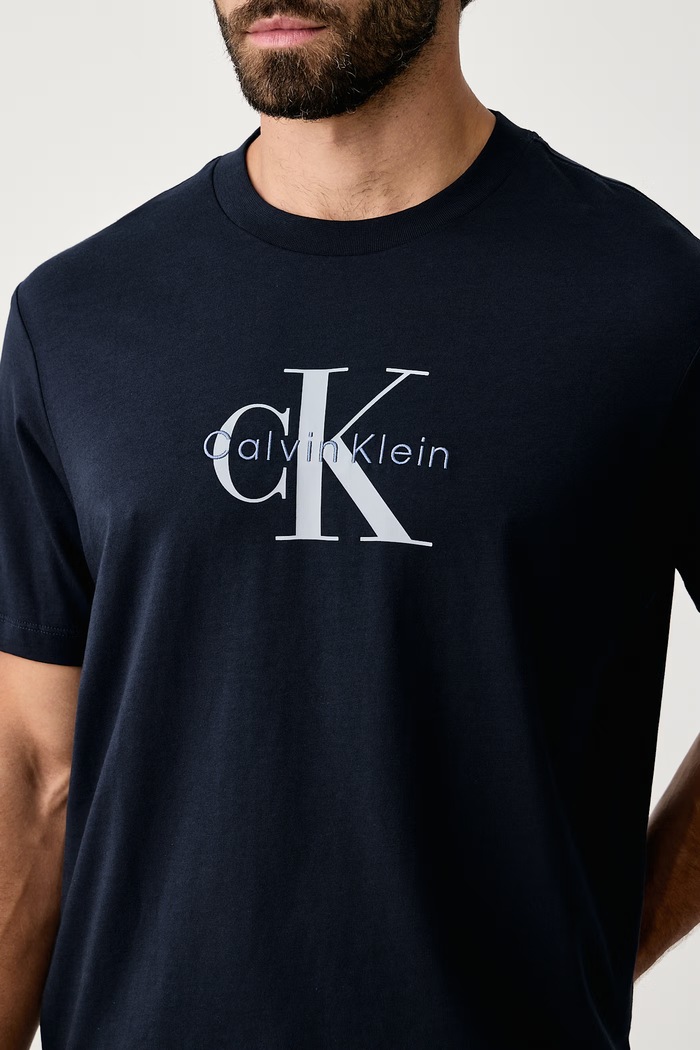 T-shirt męski bawełniany Calvin Klein Jeans LV04RB862G granatowy
