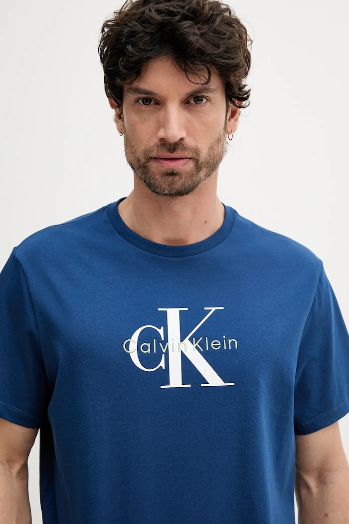 Odjeća Calvin Klein Jeans majica za muškarce od pamuka LV04RB862G mornarsko plava