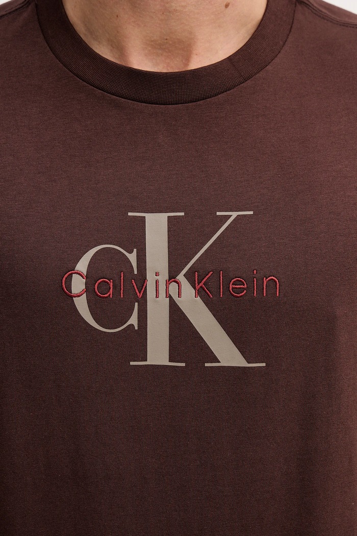 Calvin Klein Jeans tričko pánske bavlnené LV04RB862G hnedá