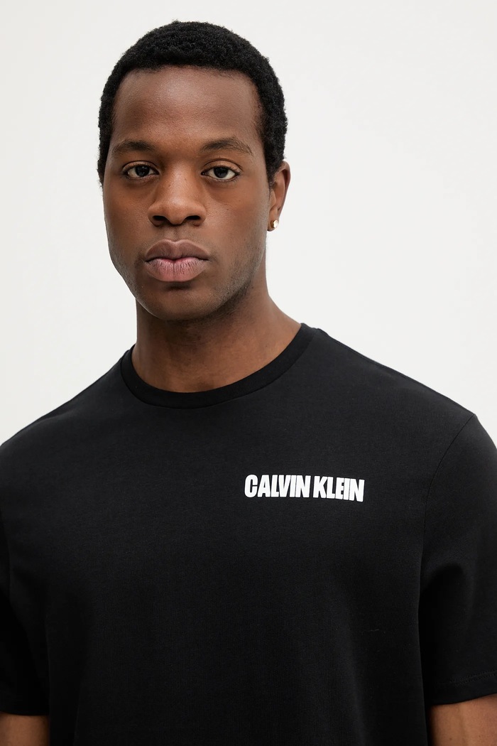 Bavlnené tričko Calvin Klein Jeans čierna LV04RC805G