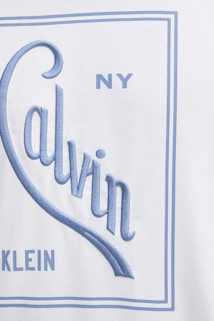 Calvin Klein Jeans pamut póló LV04RC836G fehér