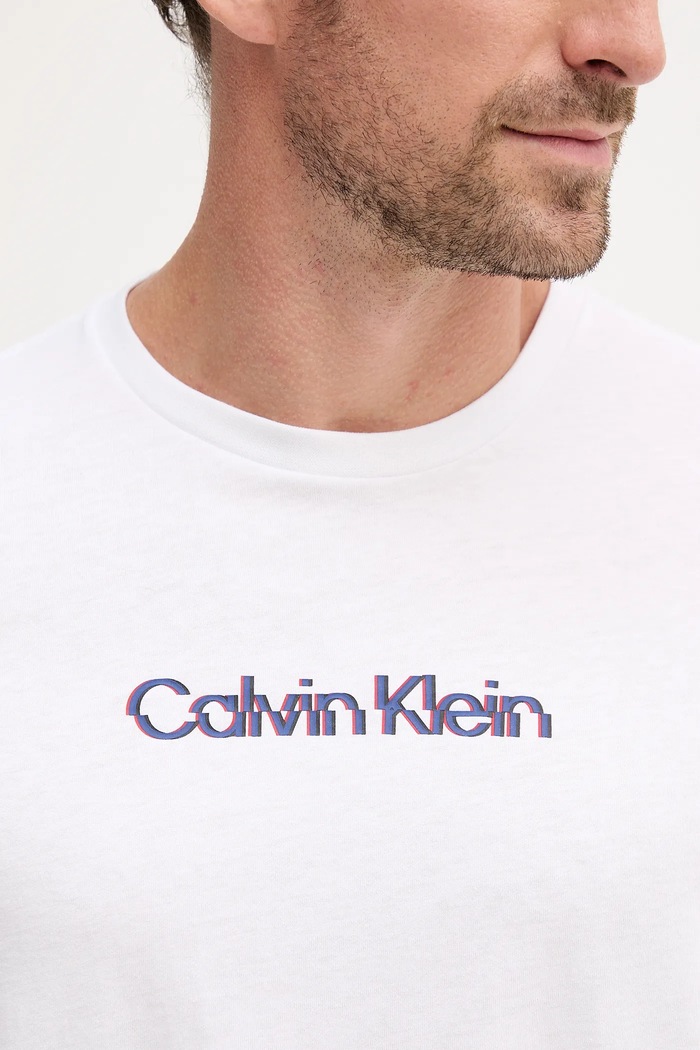 Calvin Klein Jeans pamut póló fehér LV04RC858G