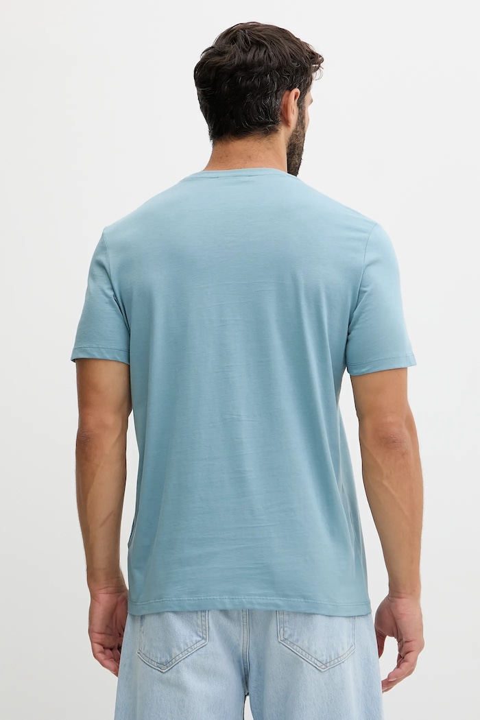Calvin Klein Jeans tričko pánske bavlnené LV04RC272G modrá SS26