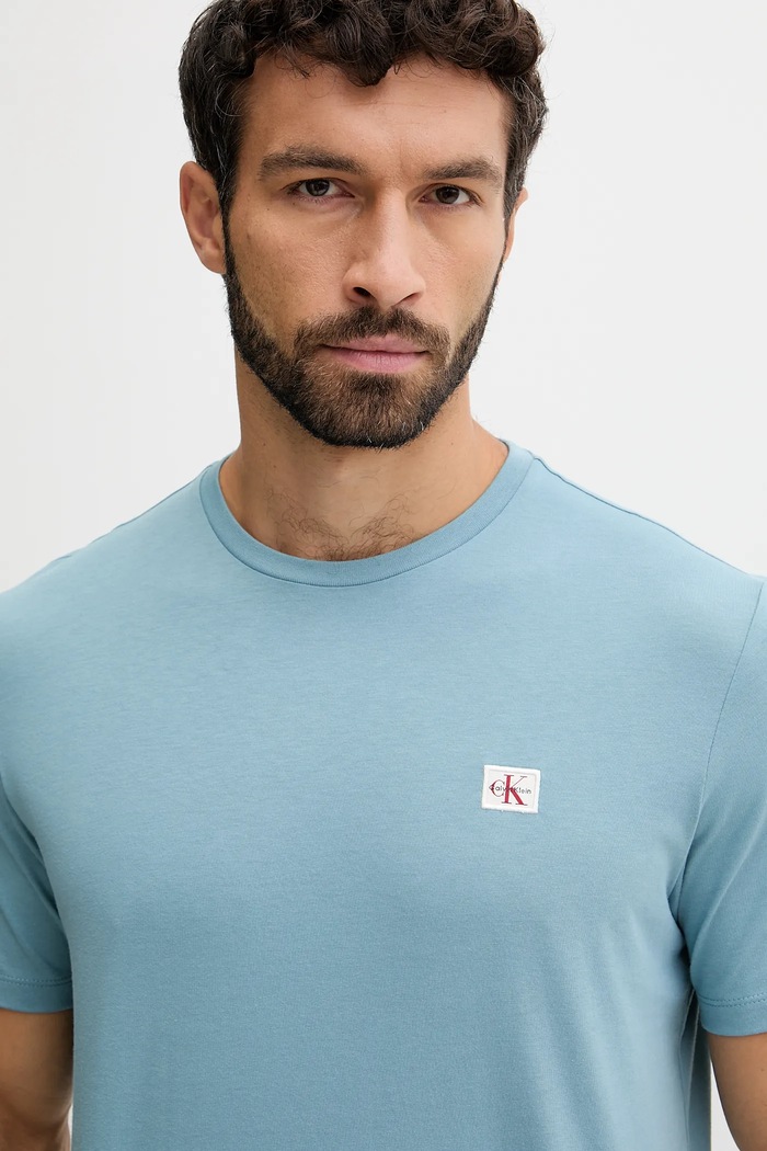 Oblečenie Calvin Klein Jeans tričko pánske bavlnené LV04RC272G modrá