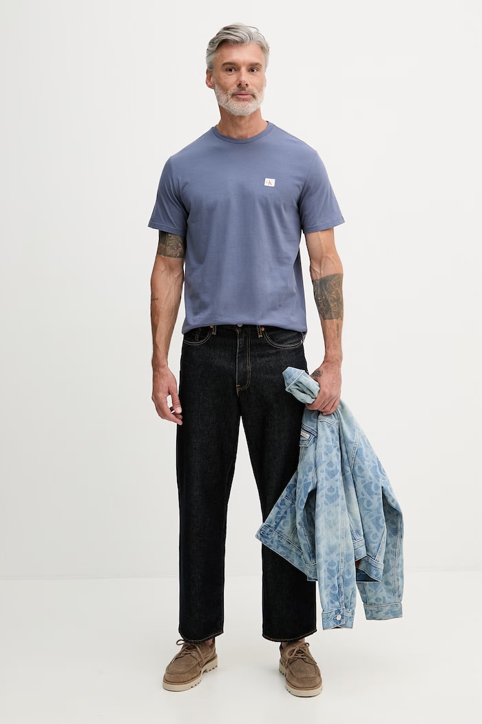 Calvin Klein Jeans tricou pentru bărbați, din bumbac LV04RC272G albastru SS26