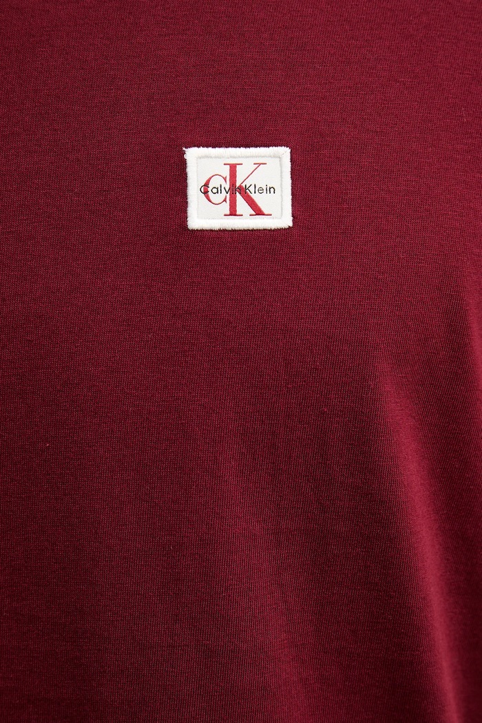 Calvin Klein Jeans tričko pánske bavlnené LV04RC272G burgundské