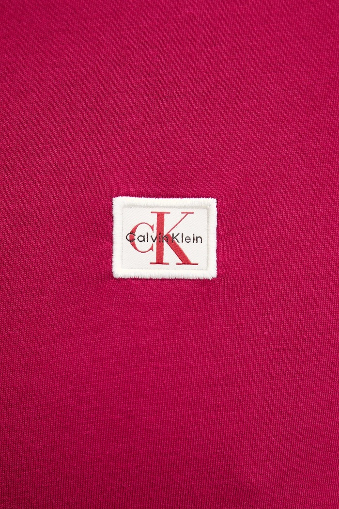 Calvin Klein Jeans Tričko pánske bavlnené burgundské LV04RC272G