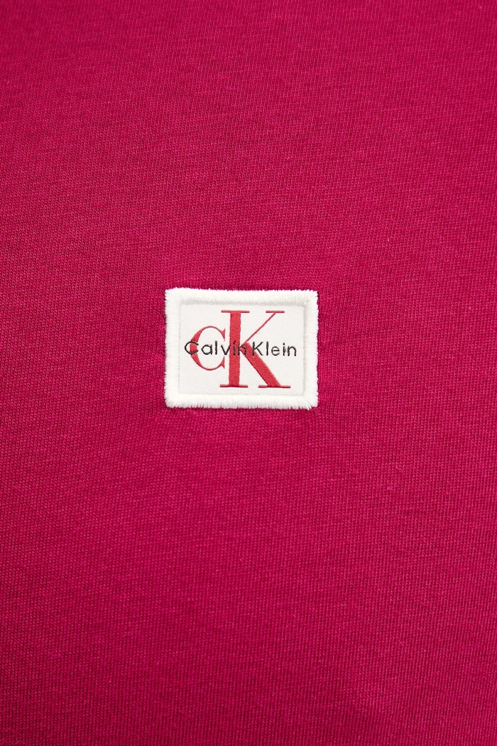 Calvin Klein Jeans Tričko pánske bavlnené burgundské LV04RC272G