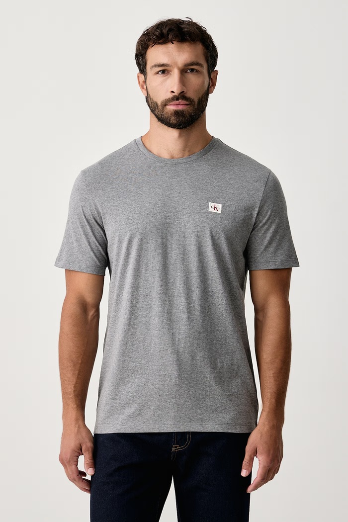 Calvin Klein Jeans T-shirt męski bawełniany szary LV04RC272G
