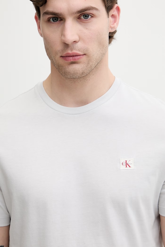 Calvin Klein Jeans T-shirt męski bawełniany szary LV04RC272G