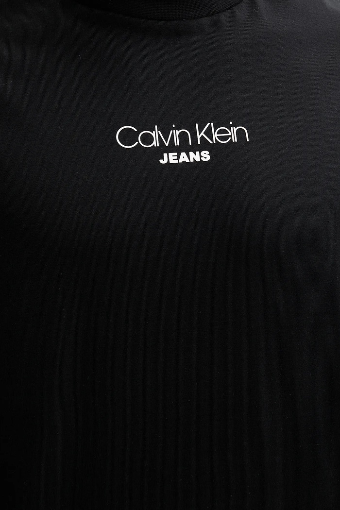 Памучна тениска Calvin Klein Jeans черен LV04RC851G