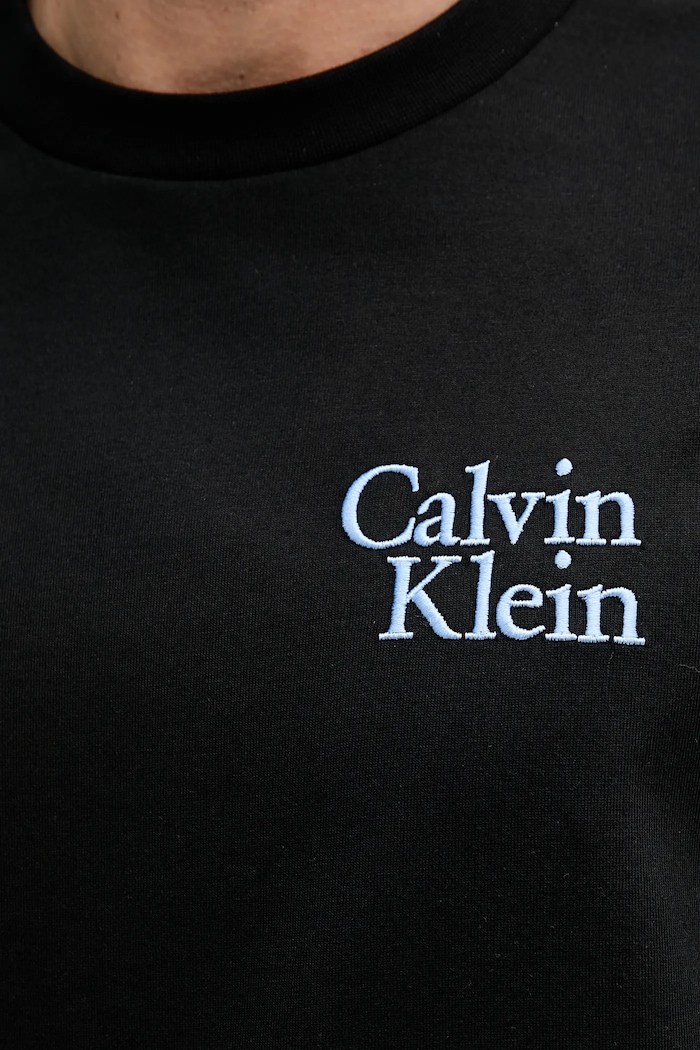 Pamučna majica Calvin Klein Jeans crna LV04RC808G