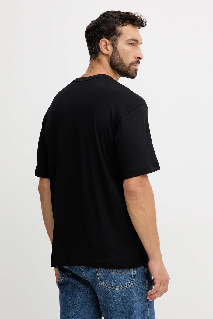 Odzież BOSS Orange T-shirt bawełniany Te_voyage 50546370 czarny