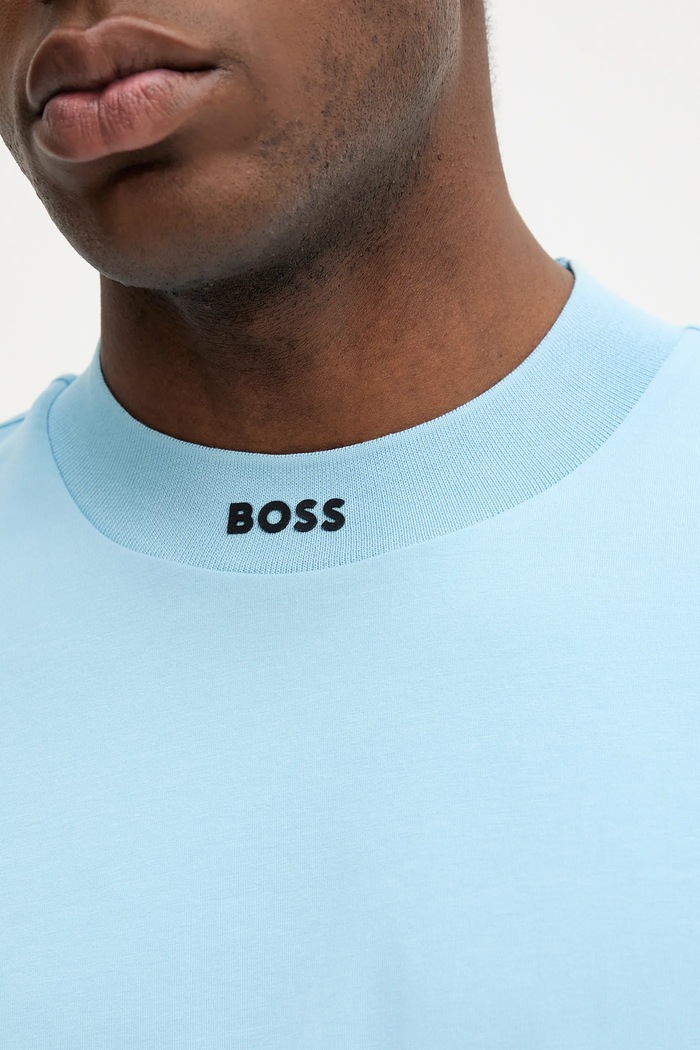 Tricou Tee Collar Zone BOSS Green 50551139 albastru