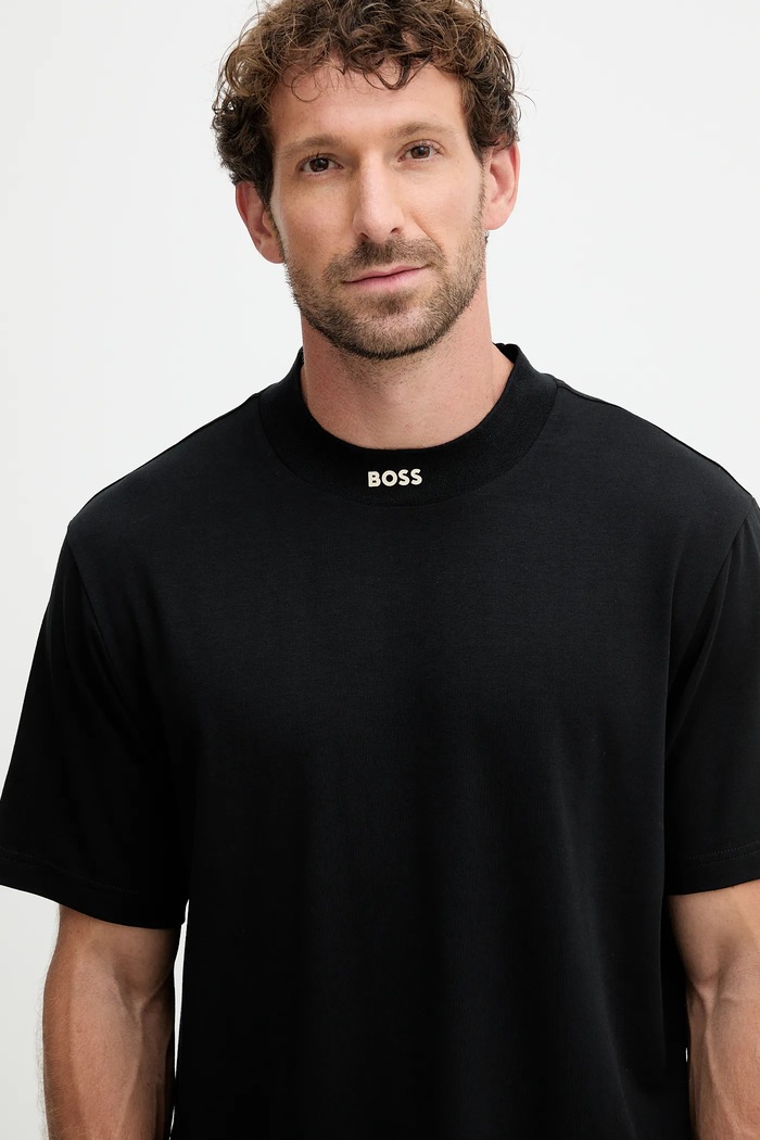 Tricou Tee Collar Zone BOSS Green 50551139 negru