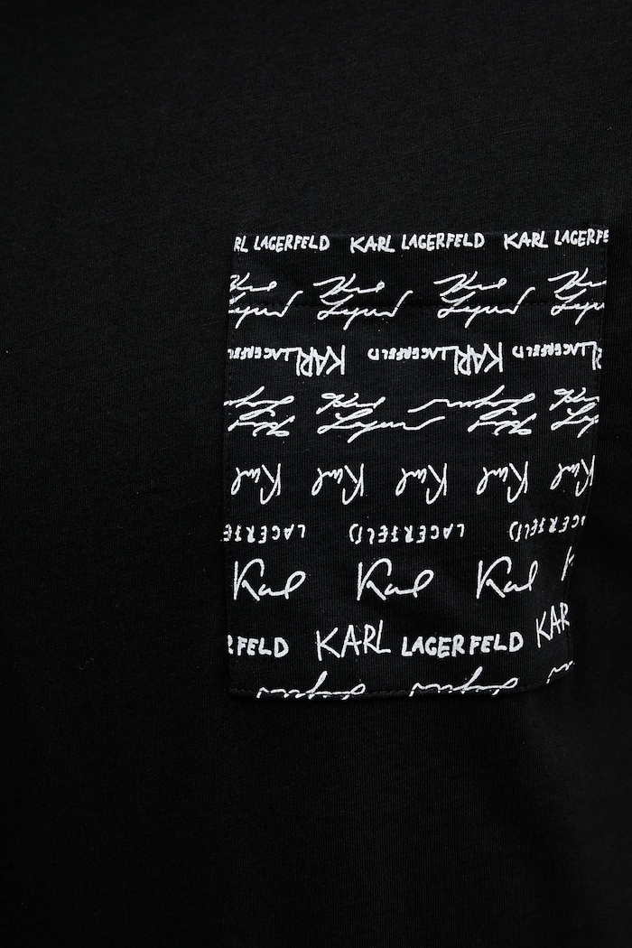 Bavlněné tričko Karl Lagerfeld 553225.755041 černá