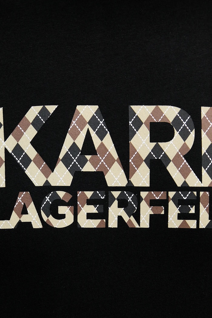 Karl Lagerfeld t-shirt bawełniany 553225.755036 czarny