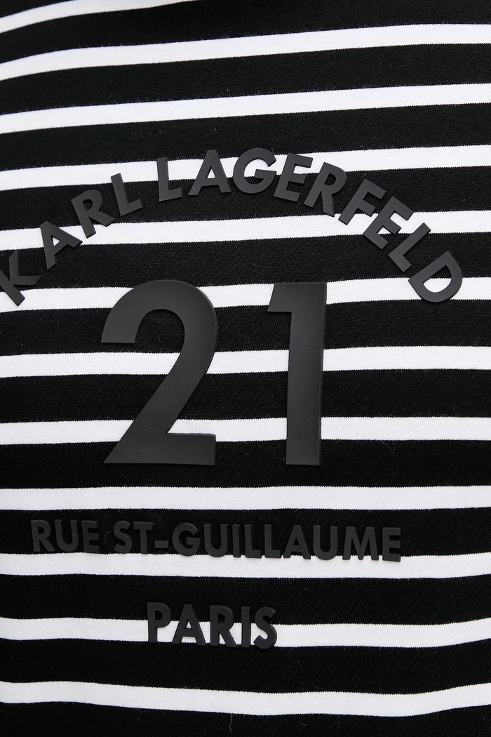Karl Lagerfeld t-shirt bawełniany 553225.755030 czarny