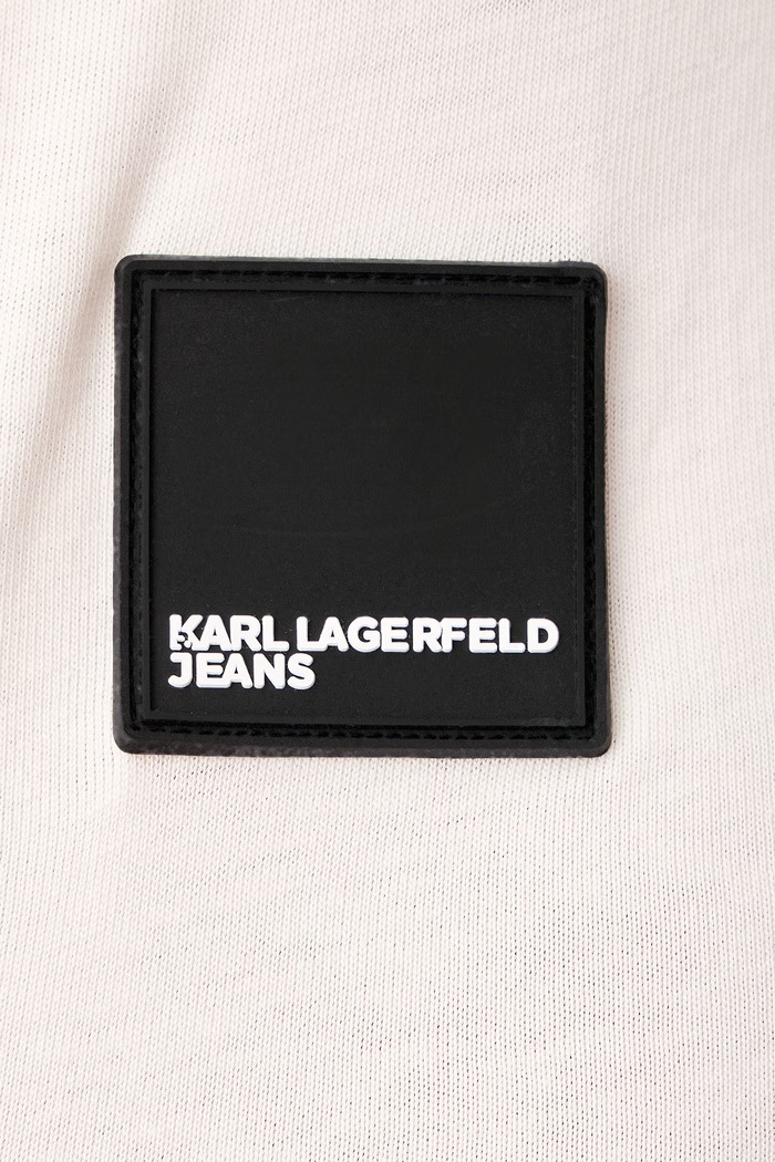 Tričko pánske bavlnené Karl Lagerfeld Jeans béžová A3M17003