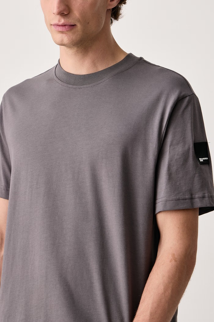 Majica za muškarce od pamuka Karl Lagerfeld Jeans A3M17003 siva
