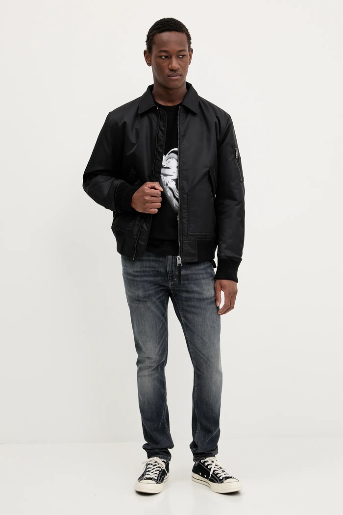Хлопковая футболка Karl Lagerfeld Jeans A3M17032 чёрный AW25