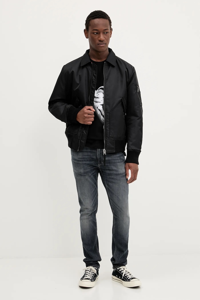 Хлопковая футболка Karl Lagerfeld Jeans A3M17032 чёрный AW25