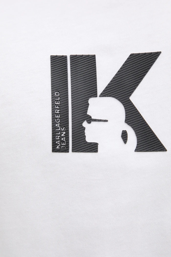 Karl Lagerfeld Jeans t-shirt bawełniany A3M17057 biały