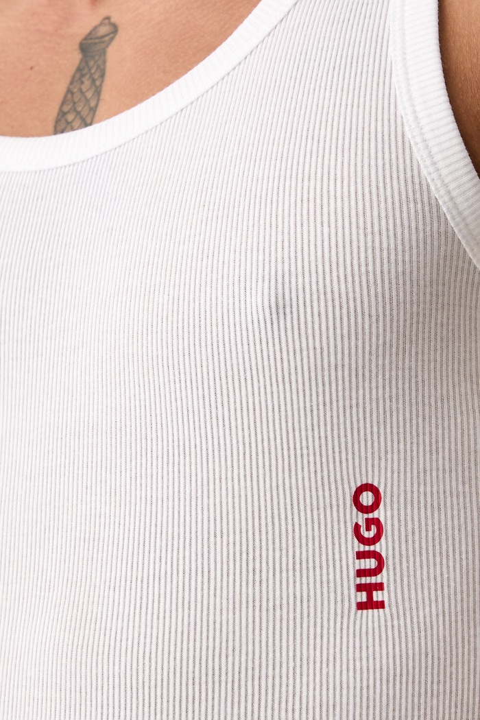 HUGO top męski bawełniany TANK TOP TRIPL. PACK 3-pack 50545681