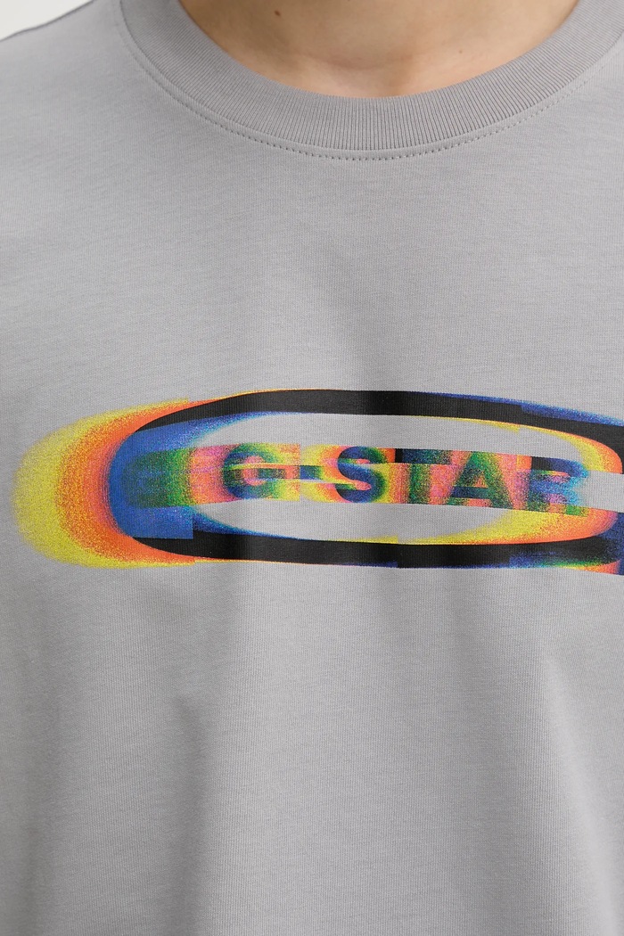 Βαμβακερό μπλουζάκι G-Star D26039.C784 γκρί