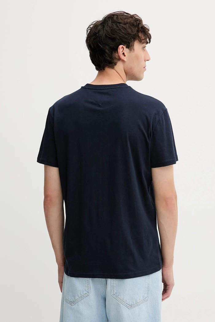 Oblečenie Bavlnené tričko Tommy Jeans DM0DM21933 tmavomodrá