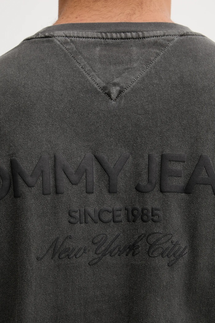 Tommy Jeans t-shirt bawełniany szary DM0DM21975