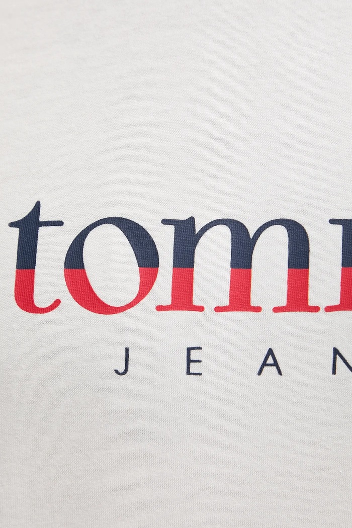 Tommy Jeans t-shirt bawełniany biały DM0DM21978