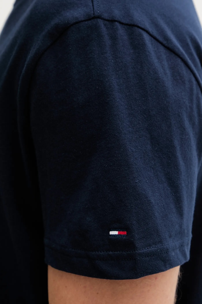 Bavlnené tričko Tommy Jeans tmavomodrá DM0DM21978