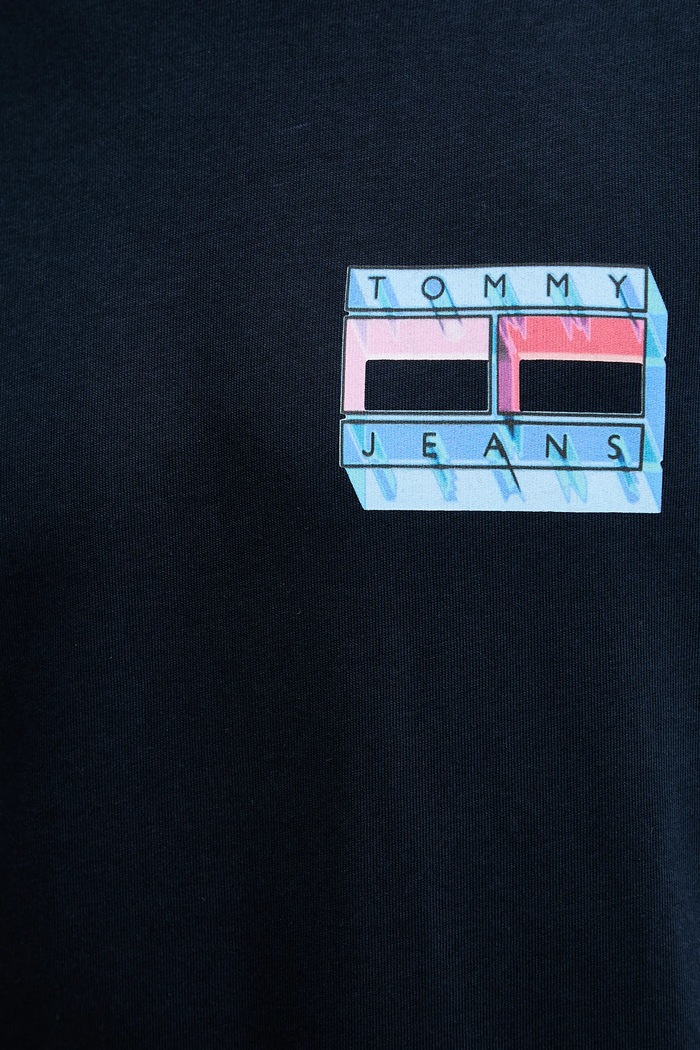 Bavlnené tričko Tommy Jeans DM0DM21980 tmavomodrá