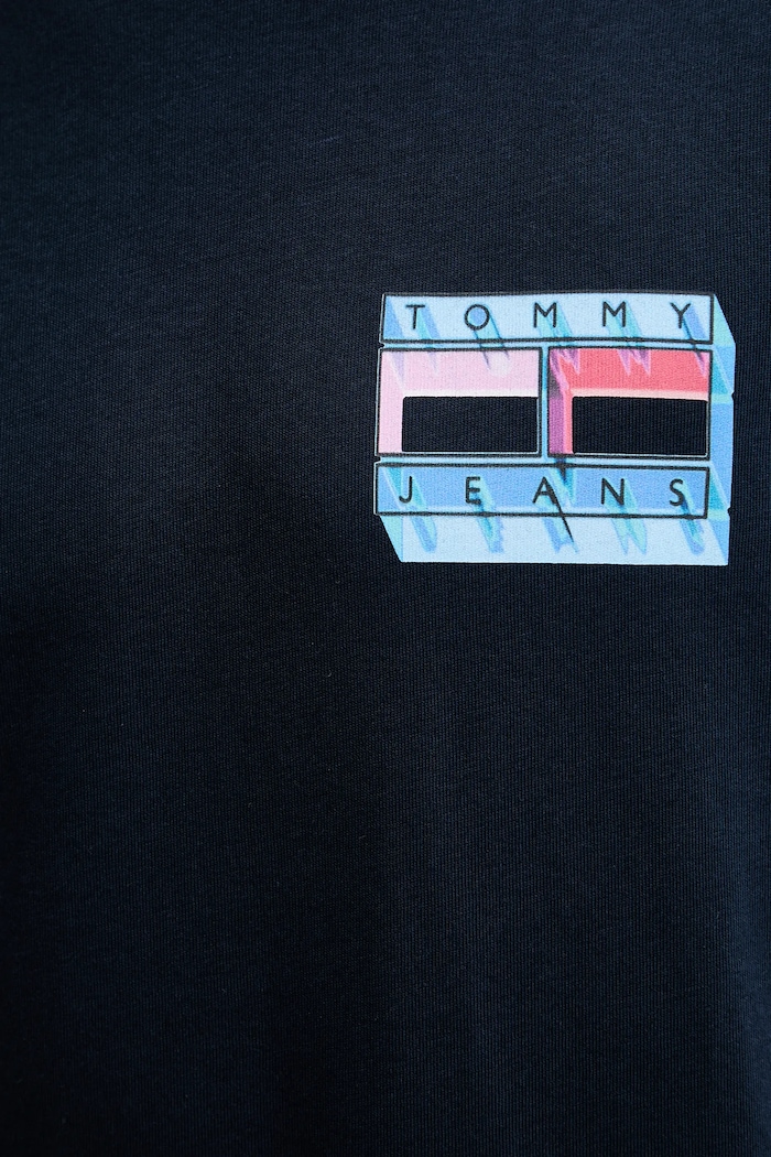Bavlnené tričko Tommy Jeans DM0DM21980 tmavomodrá