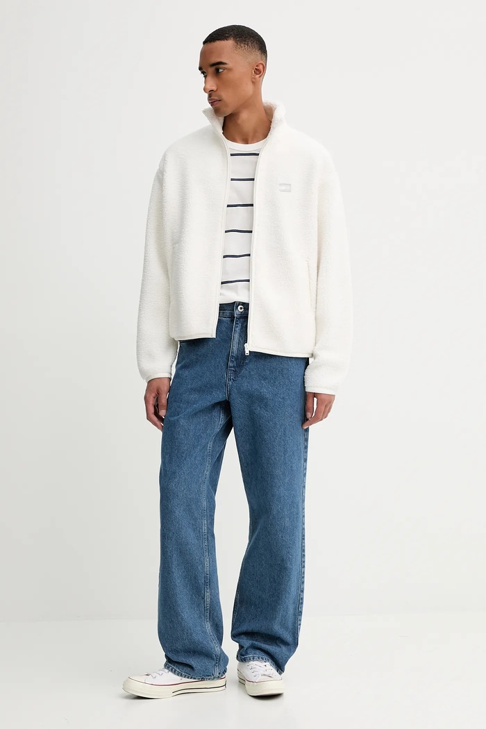 Βαμβακερό μπλουζάκι Tommy Jeans DM0DM21983 μπεζ AW25