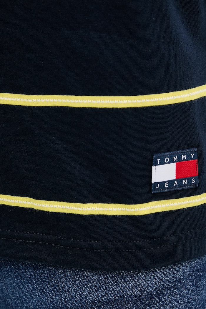 Bavlnené tričko Tommy Jeans DM0DM21983 tmavomodrá