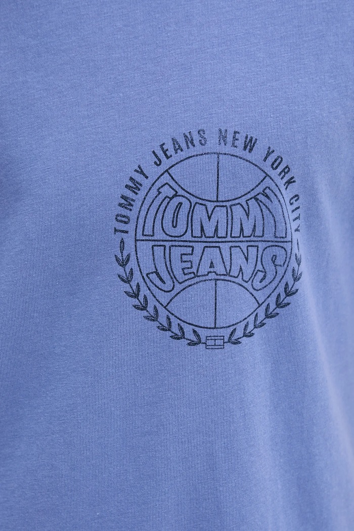 Bavlnené tričko Tommy Jeans DM0DM21987 modrá