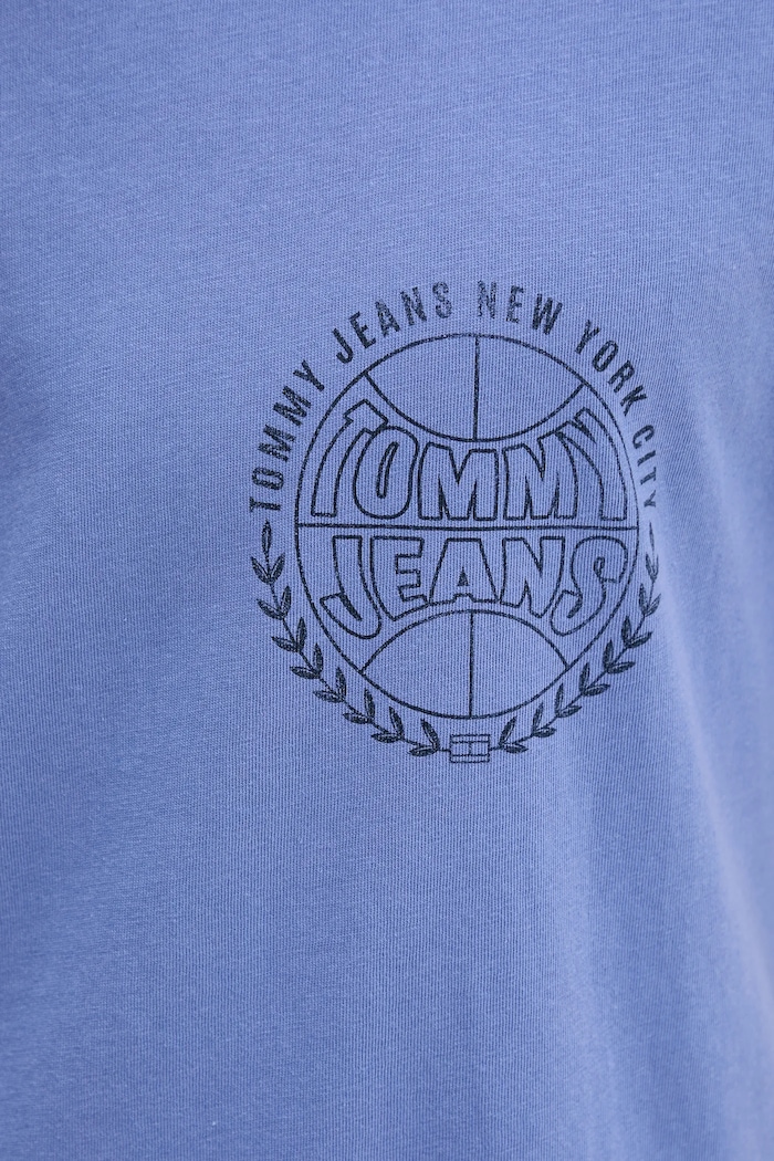 Bavlnené tričko Tommy Jeans DM0DM21987 modrá