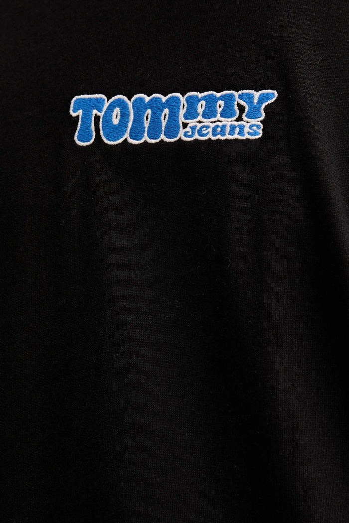 Bavlnené tričko Tommy Jeans DM0DM22051 čierna